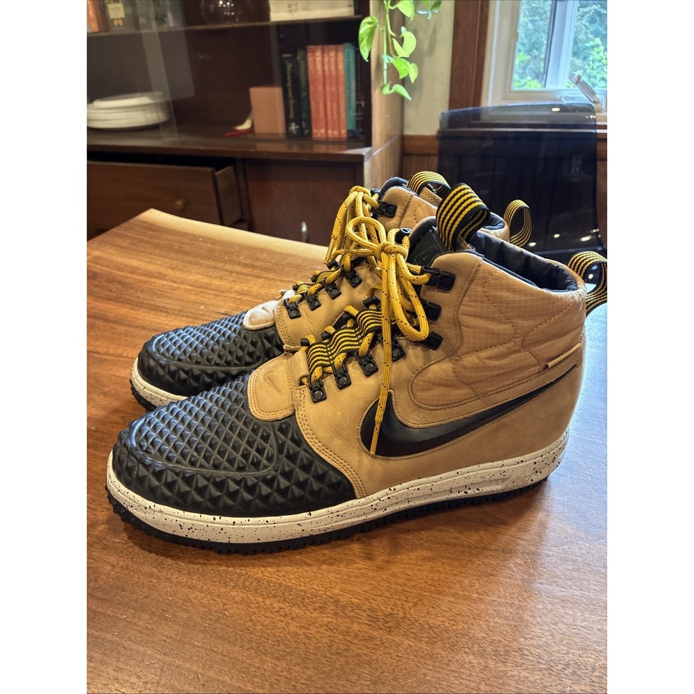 Nike Air Force Lunar 1 Duckboot Metallic Gold Size 14